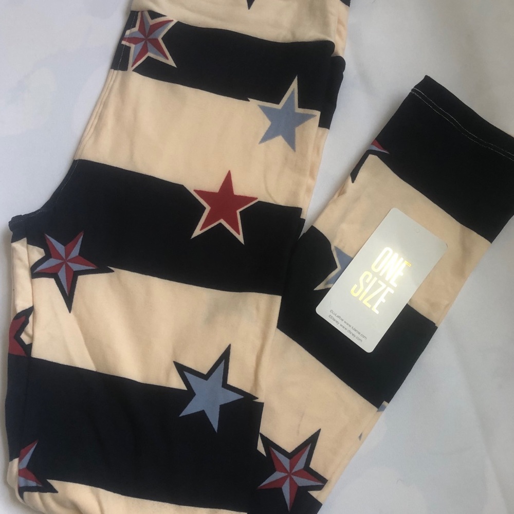 Lularoe OS 4th of July Leggings